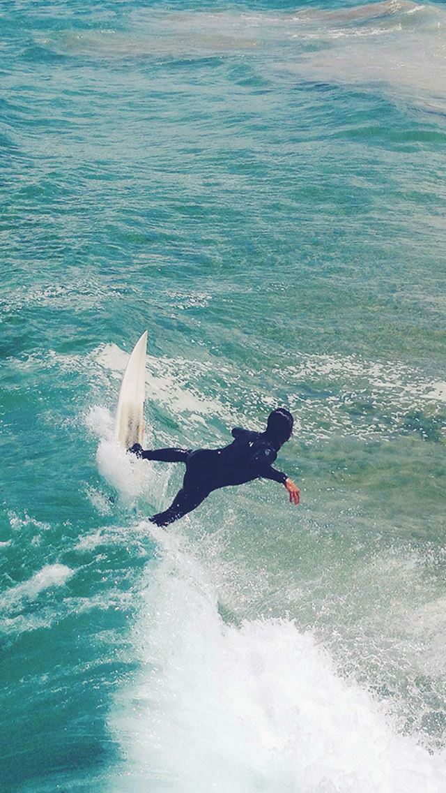 640x1136 Summer Ocean Beach Surf Girl Nature Blue - sea iPhone Wallpaper