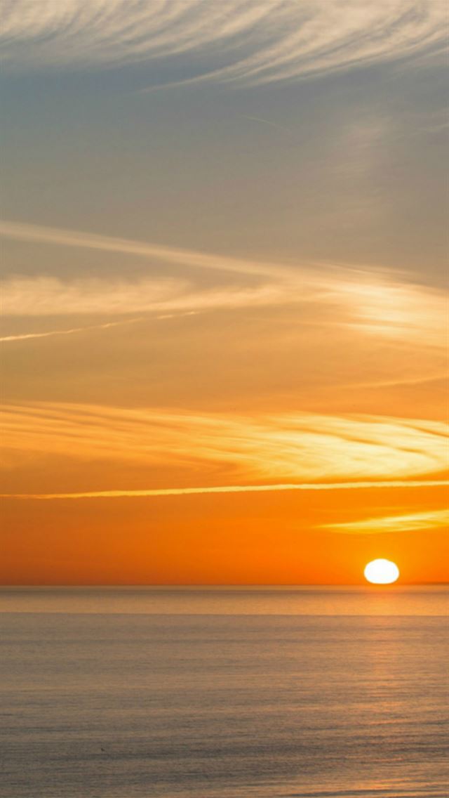 639x1136 Nature Calm Ocean Surface Sky View - simple iPhone Wallpaper