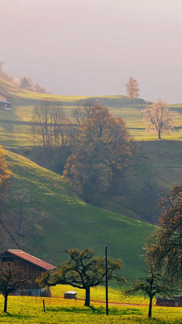 640x1136 Sunny Bright Countryside Hills - hill iPhone Wallpaper