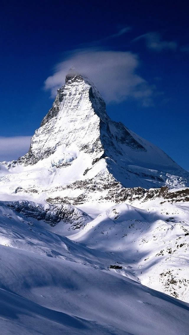 Switzerland Alps Mountains Winter iPhone wallpaper 
