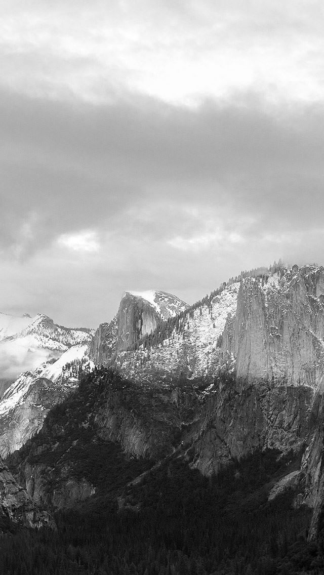 640x1136 Apple Osx Mountain WWDC Dark Landscape - mountains iPhone Wallpaper