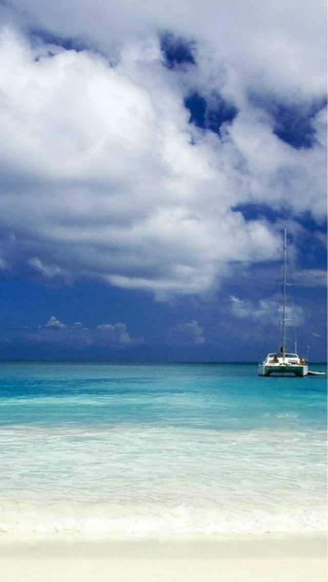 640x1136 Nature Sunny Bright Clear Sea Cloudy Skyscape - bright iPhone Wallpaper