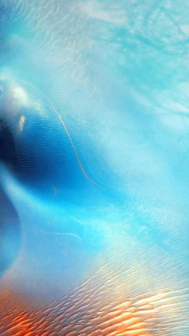 640x1136 Abstract Blue Water Wave Pattern Art iOS9 -  iPhone Wallpaper