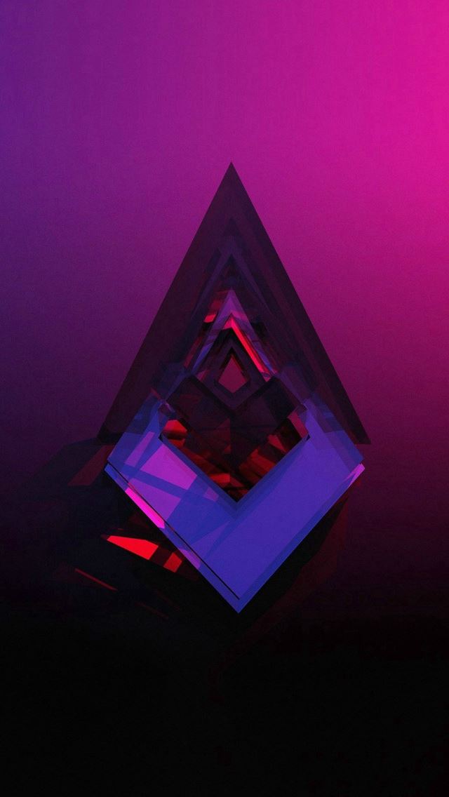 640x1136 Diamond Shaped Symbol Abstract Red Gradation Background - shaped iPhone Wallpaper