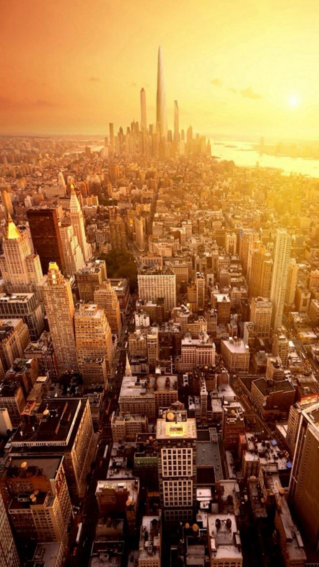 640x1136 Gorgeous City Sunset Architecture - buildings iPhone Wallpaper