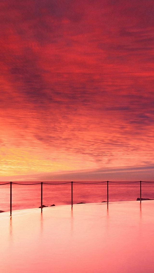 640x1136 Wonderful Sunset Beautiful Beach Skyscape - sea iPhone Wallpaper