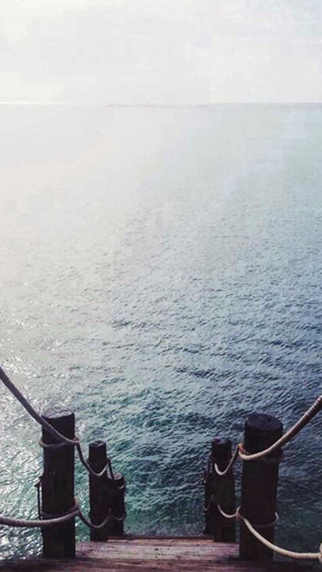 640x1136 Pier Dock Ocean Sea View - view iPhone Wallpaper
