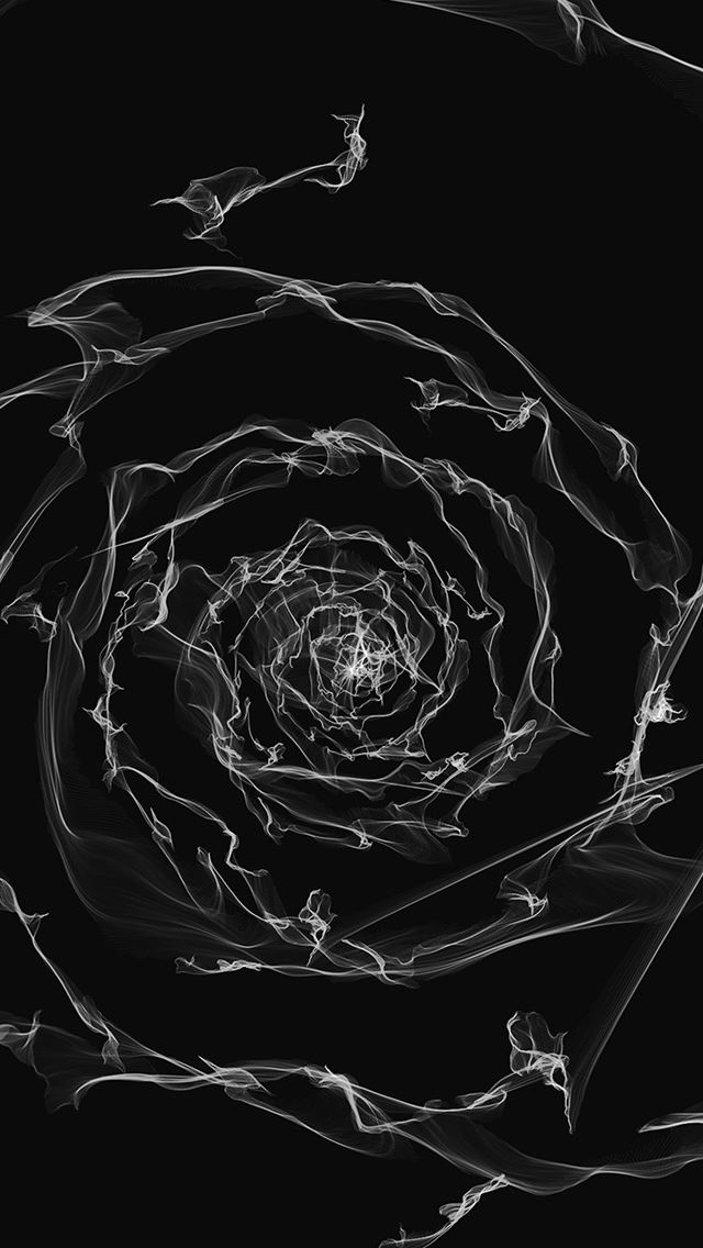 640x1136 Spiral Dark Digital Art Pattern - smoky iPhone Wallpaper