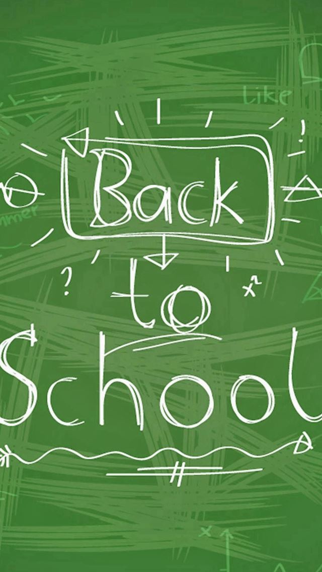 640x1136 Back To School Handwriting Art - blackboard iPhone Wallpaper