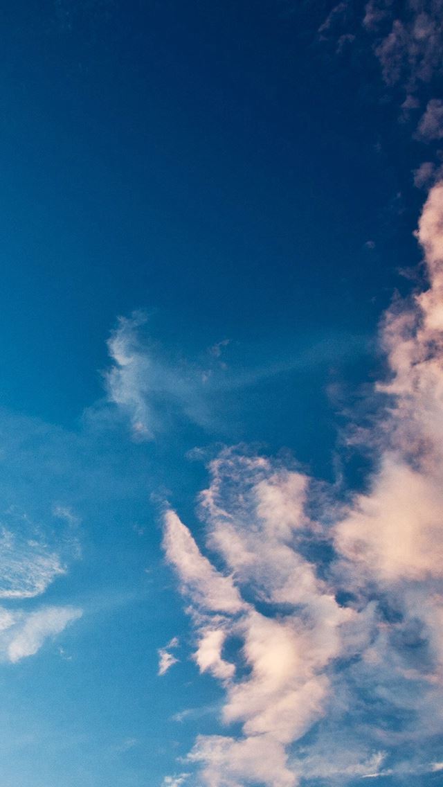 640x1136 Sky Blue Cloud Sunny Clear Nature - clouds iPhone Wallpaper