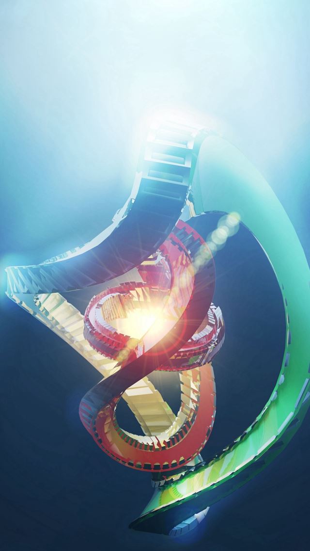 640x1136 Spiral Render Radiance Shine -  iPhone Wallpaper