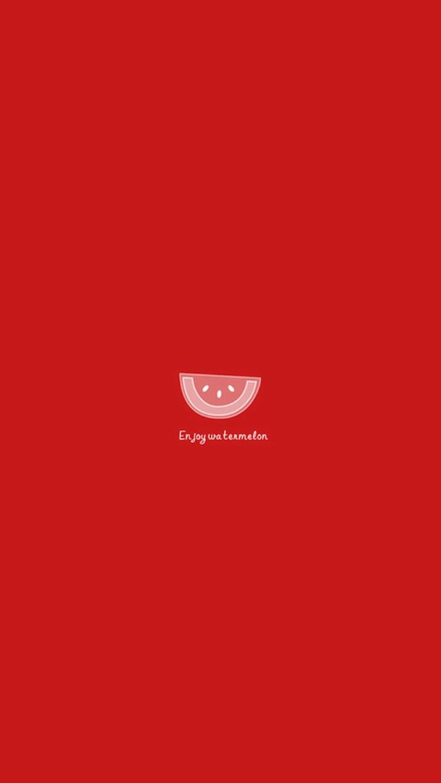 640x1136 Enjoy Watermelon Simple - drawn iPhone Wallpaper
