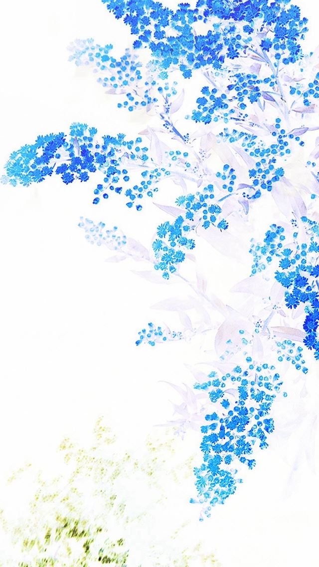 640x1136 Apple Blue White Flower Ios9 - wallpaper iPhone Wallpaper