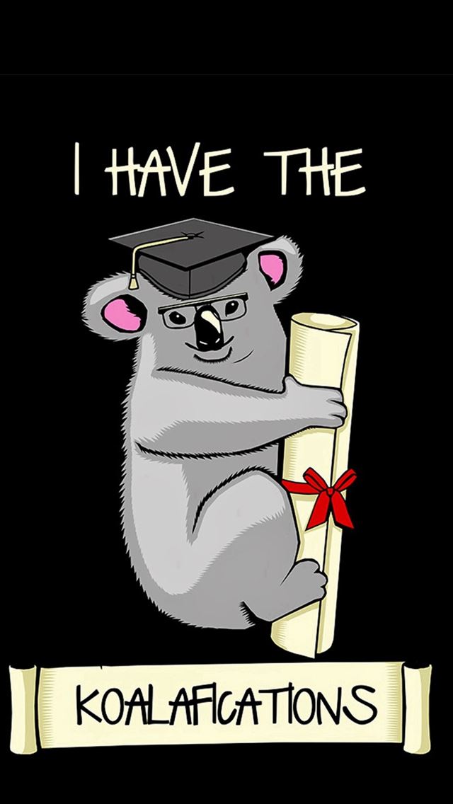 640x1136 I Have The Koalafications -  iPhone Wallpaper