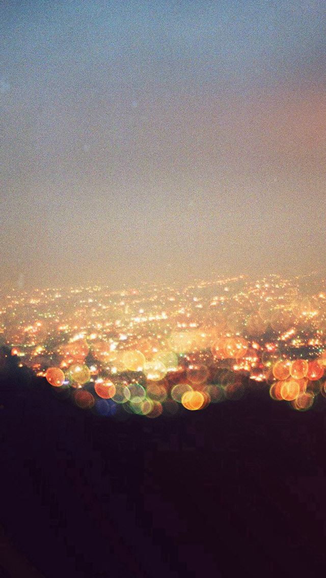 640x1136 Bokeh Night City View Lights Flare - flare iPhone Wallpaper