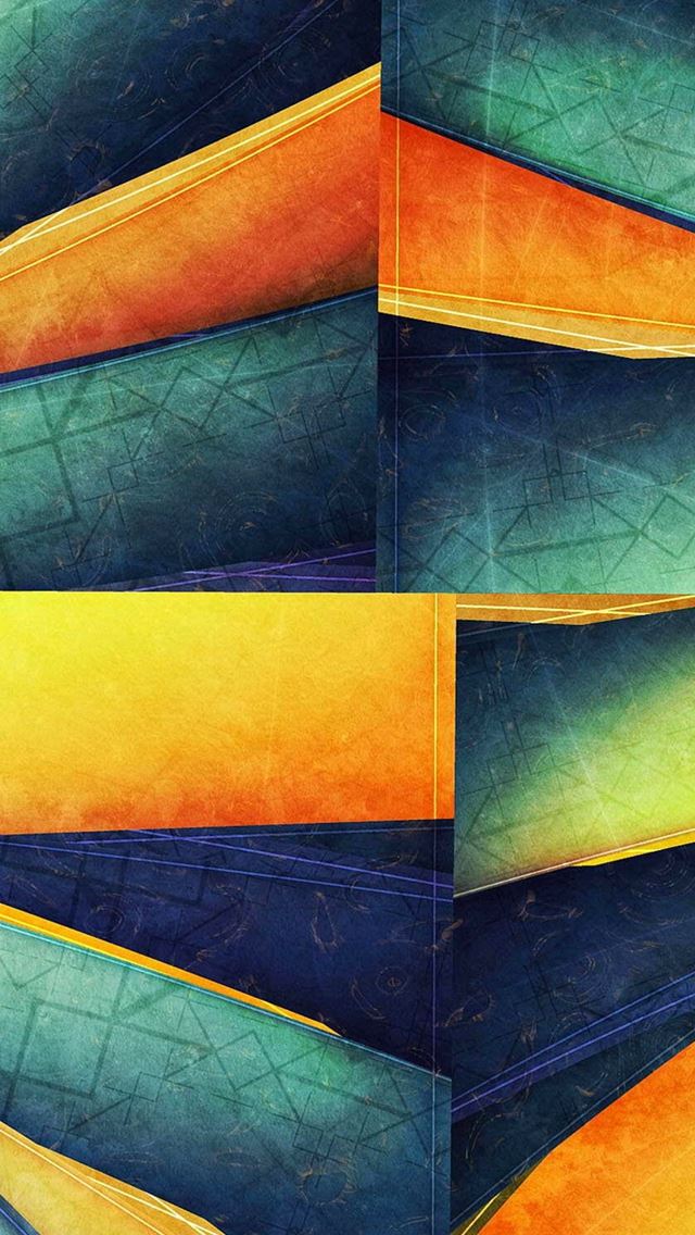 640x1136 Colorful Cube Lines Corner - corner iPhone Wallpaper