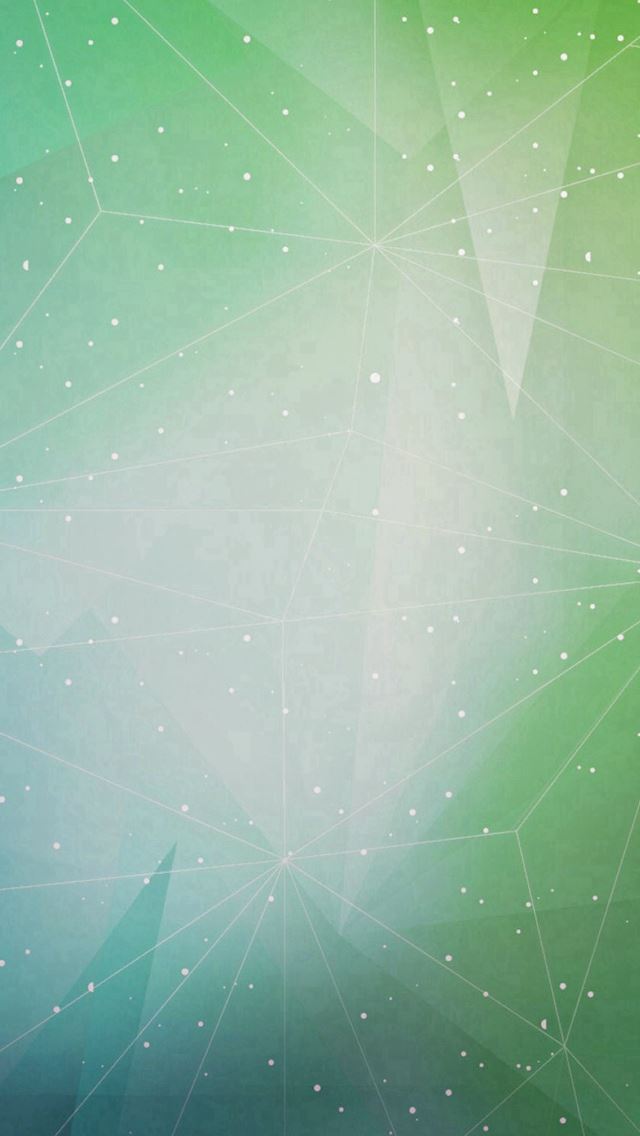 640x1136 Abstract Triangles Dots Green -  iPhone Wallpaper