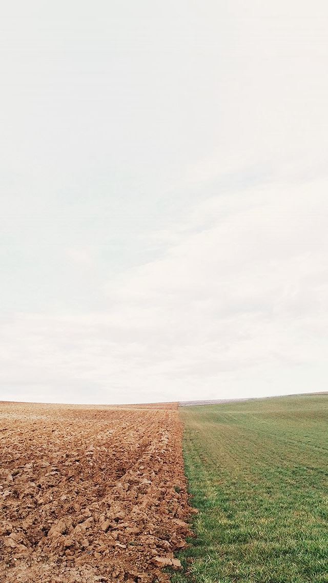 640x1136 Barren Land Green Field Nature - drought iPhone Wallpaper
