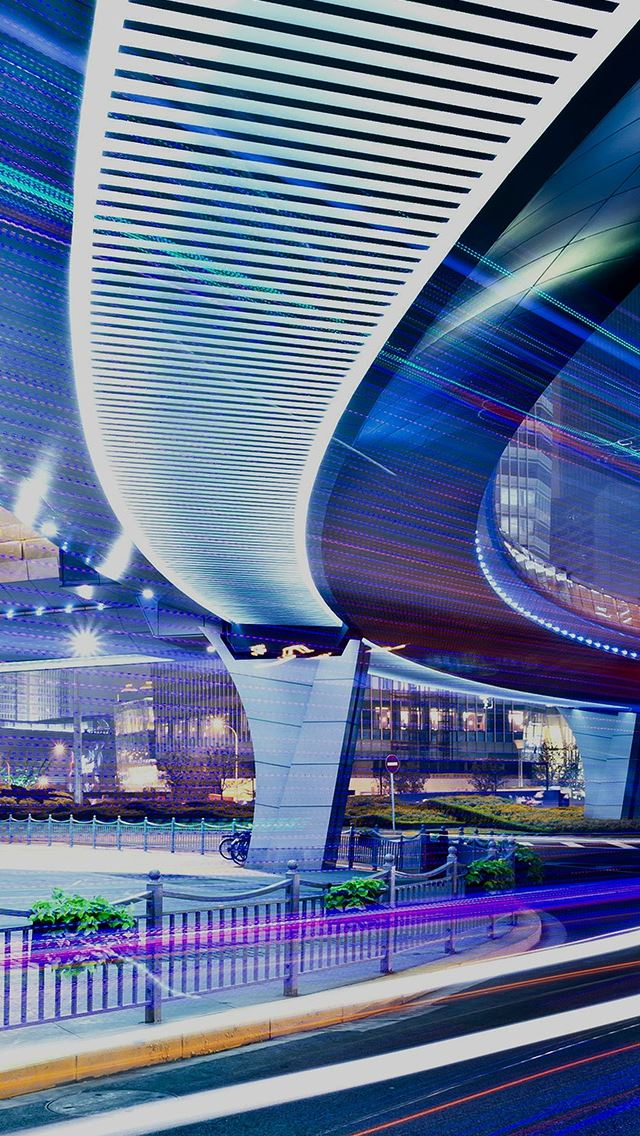 640x1136 City Lights Under Road Nature - city iPhone Wallpaper