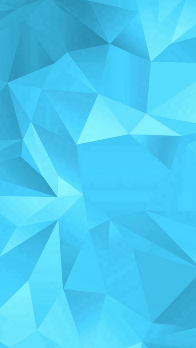640x1136 Simple Blue Fold Polygon Pattern - pure iPhone Wallpaper