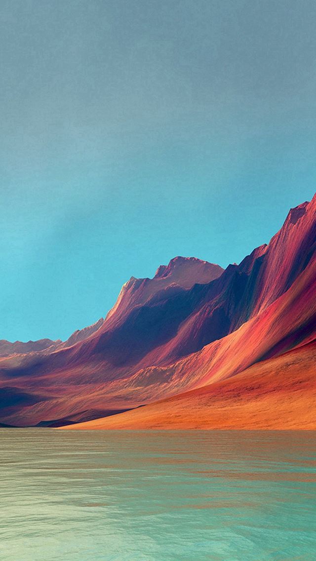 640x1136 Flex Art Mountain Digital Red Abstract - skyscape iPhone Wallpaper