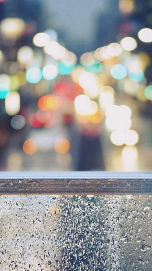 640x1136 Rainy Street Window Bokeh - bokeh iPhone Wallpaper