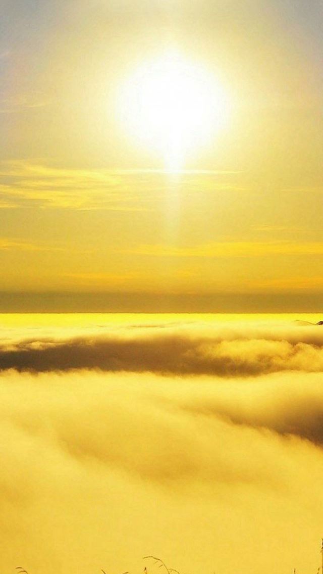 640x1136 Mountain Peak Sunset Landscape - sunshine iPhone Wallpaper