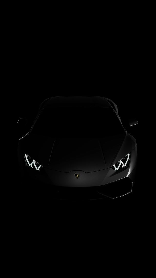 640x1136 Lamborghini Huracan Lp Black Dark -  iPhone Wallpaper