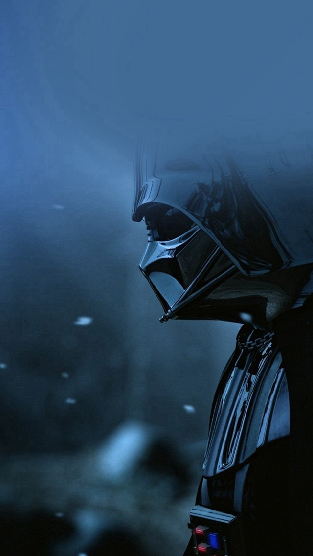 Starwars Darth Vader Art Film Blue iPhone wallpaper 