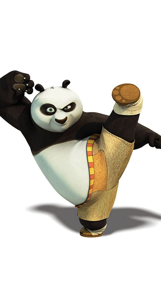 640x1136 Kungfu Panda Dreamworks Animal Kick Cute Anime - cartoon iPhone Wallpaper