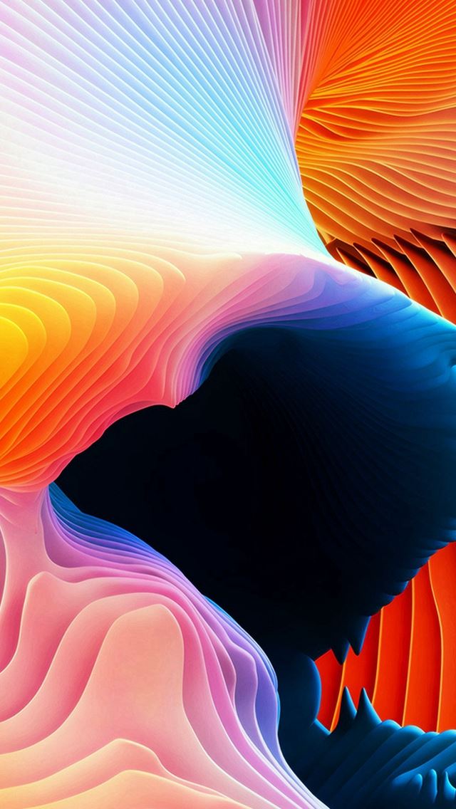 640x1136 Curve Art Rainbow Pattern - colors iPhone Wallpaper