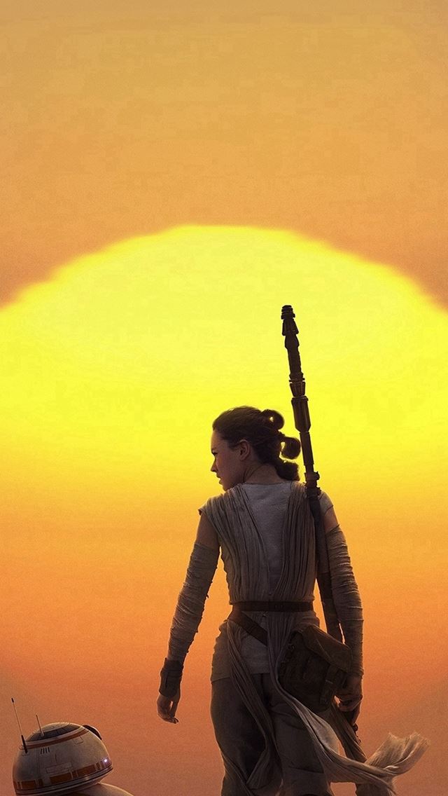 640x1136 Force Awakens Starwars Art Rey - rey iPhone Wallpaper