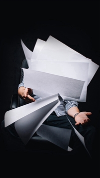 Office Paper Work Dark wallpaper