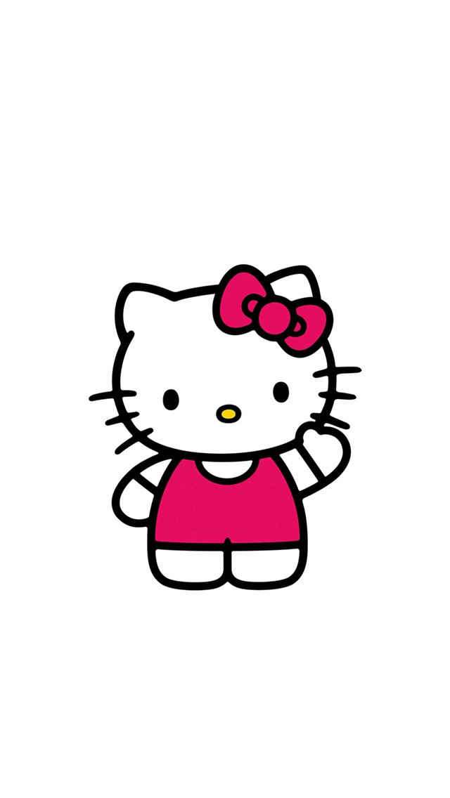 Hello Kitty Art Cute Logo Minimal iPhone wallpaper 