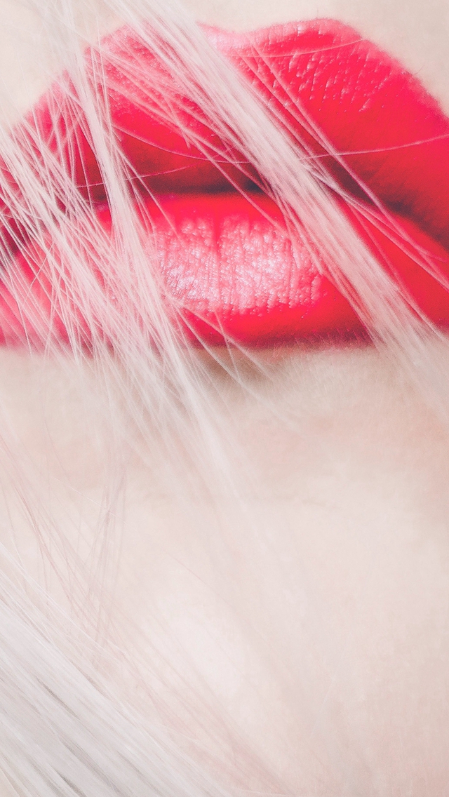 Lips Red Face Art Human iPhone wallpaper 