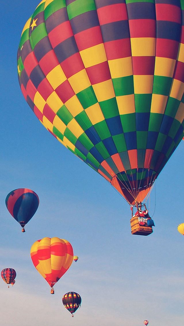 640x1136 Hot Air Balloon Party Nature Sky - skyscape iPhone Wallpaper