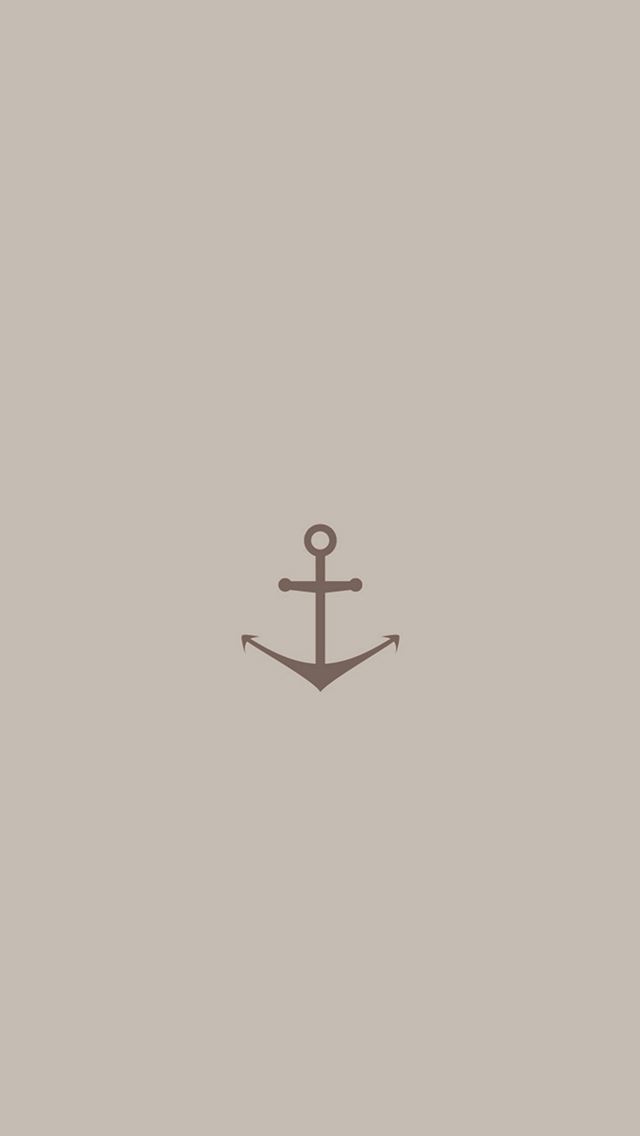 640x1136 Minimal Sea Anchor Logo Red Art - logo iPhone Wallpaper
