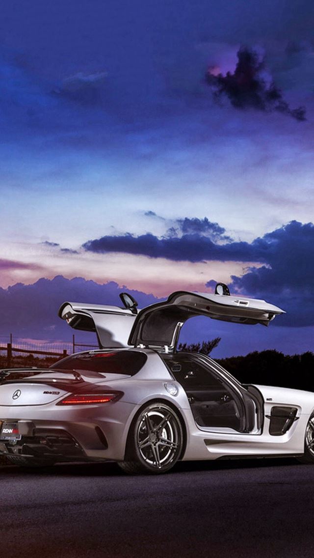 640x1136 Mercedes SLS AMG Coupe Black Series - super iPhone Wallpaper