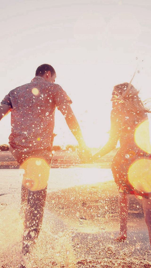 640x1136 Couple Love Beach Happy Marry Me Nature Dark - couple iPhone Wallpaper