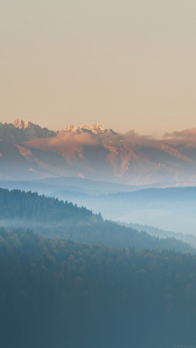 640x1136 Mountain Peace Sky Nature - mist iPhone Wallpaper