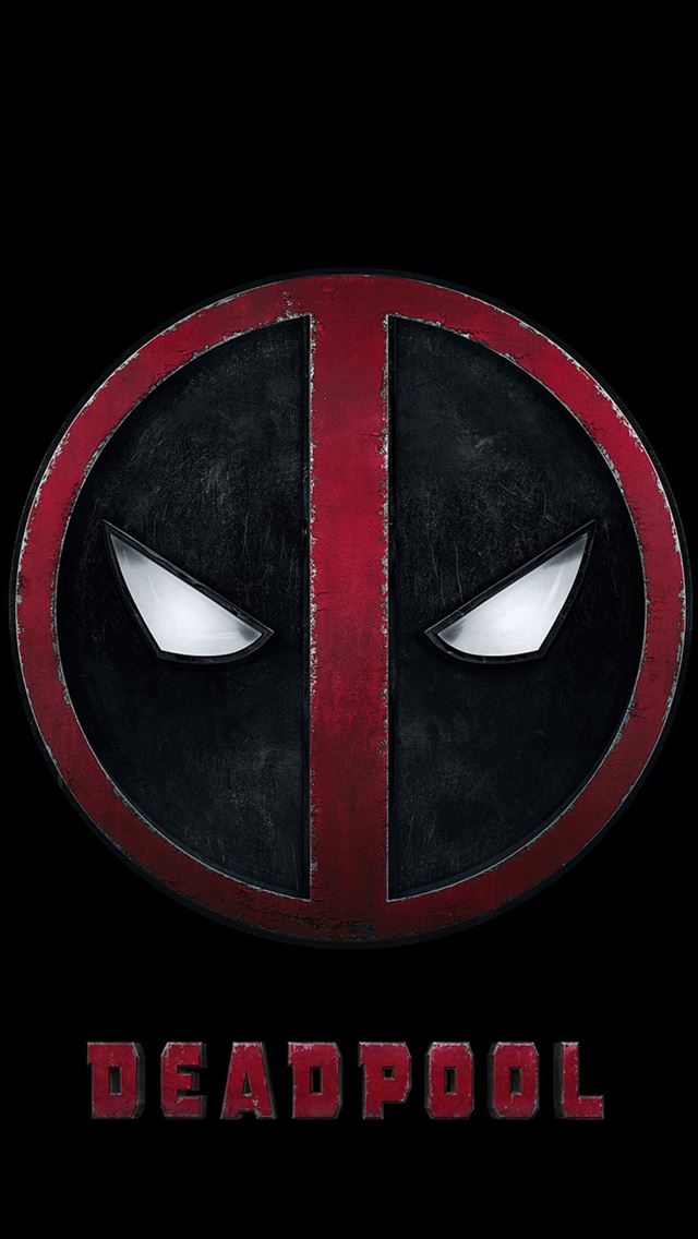 640x1136 Deadpool Logo Dark Art Hero - logo iPhone Wallpaper