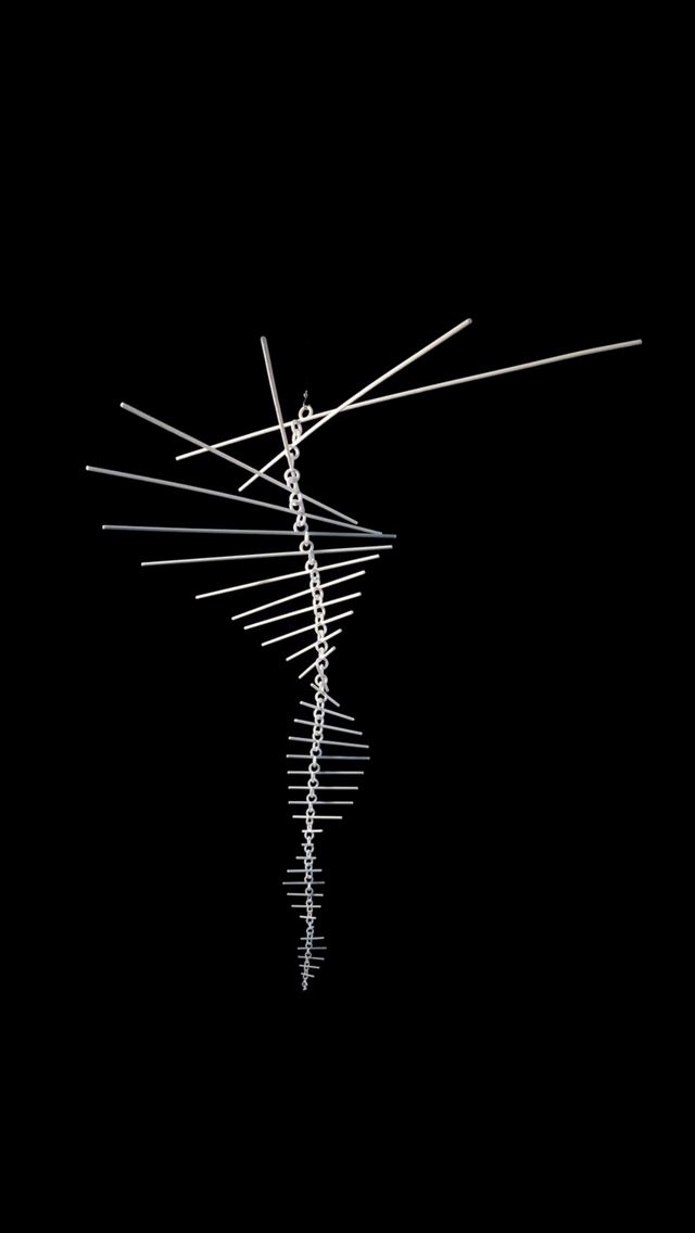 640x1136 Mobile Dark Minimal Symbol Art - skeleton iPhone Wallpaper