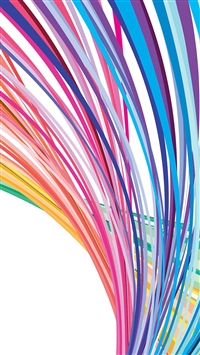 Rainbow Line Vector Art Pattern wallpaper