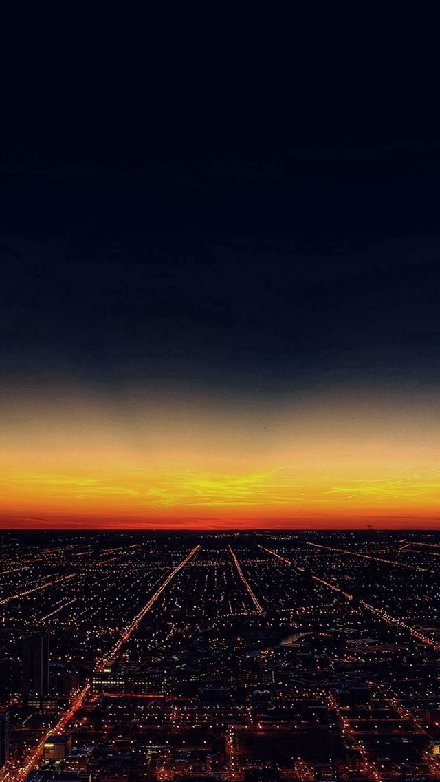 640x1136 Night Sky Flying Sunset City - sky iPhone Wallpaper