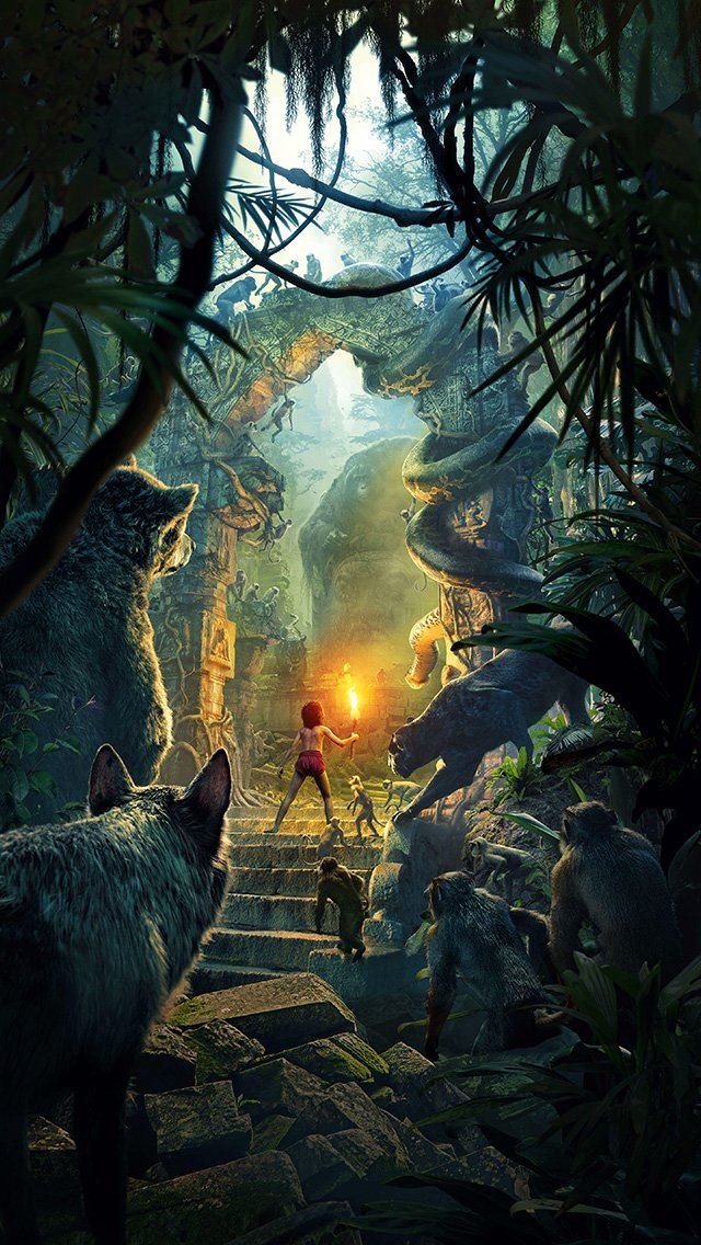 640x1136 Junglebook Art Film 2016 Poster Nature - movie iPhone Wallpaper
