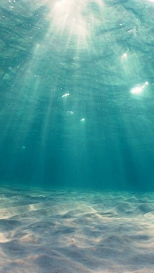 Undersea Ocean View Deep iPhone wallpaper 