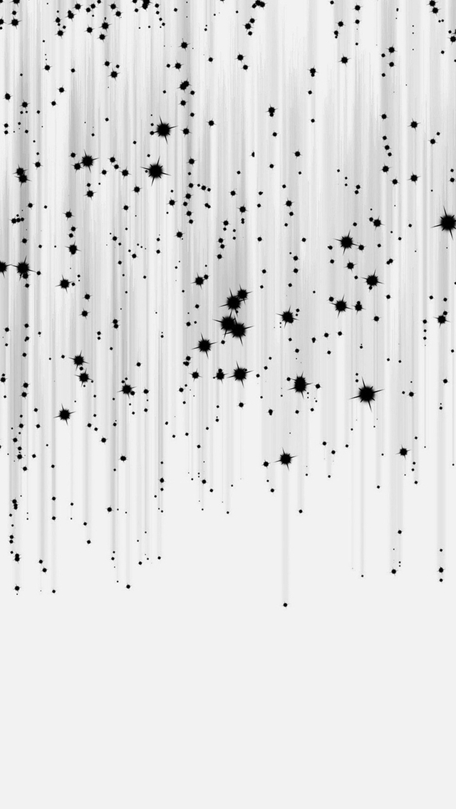 Meteor Shower Star White Bw Pattern iPhone wallpaper 