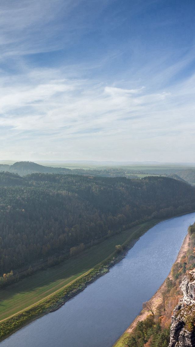 640x1136 Summer Fall Great Mountain Sea Lake River Sky - skyscape iPhone Wallpaper