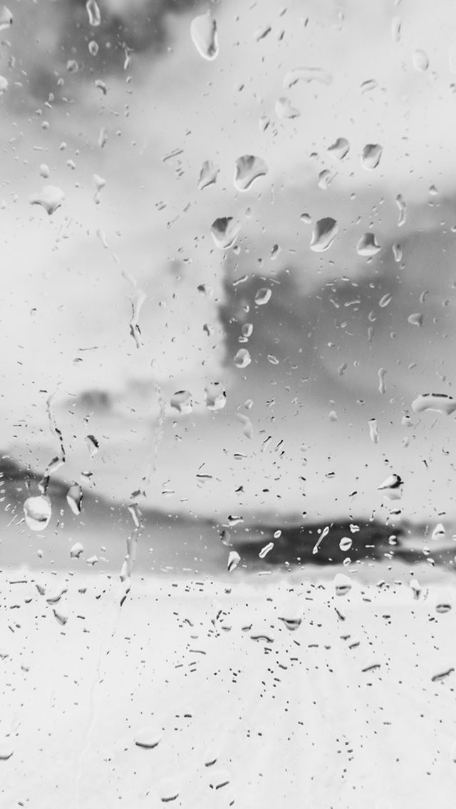 640x1136 Rainy Window Nature Water Drop Road White - dew iPhone Wallpaper