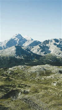 Summer Day Mountain Sky Green Blue Nature wallpaper